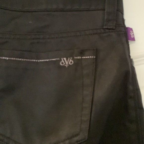 NWOT black satin finish Victoria Beckham flare jeans - Picture 8 of 9